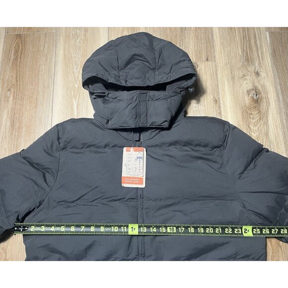 NWT St. John’s Bay Gray Cold Weather Puffer Jacket - Men Size L - Picture 16 of 16